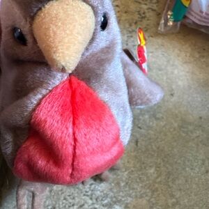 New w/Tags*Ty Beanie Baby Early the Red-Breasted Robin Rare Misprint